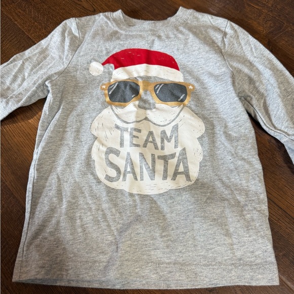Carter's Other - Carter’s Toddler Girl or Boy Team Santa Graphic TShirt